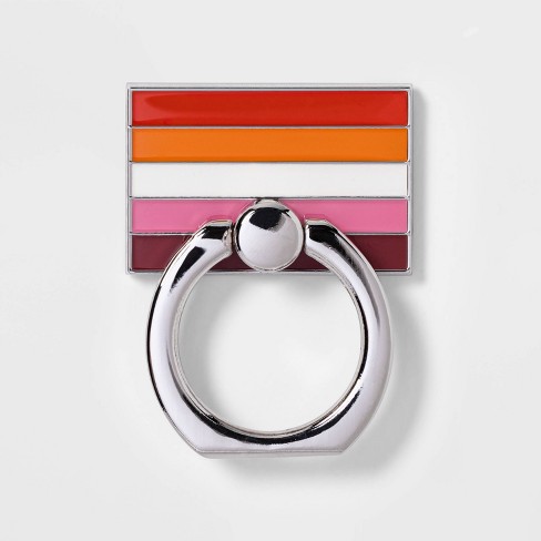Inclusive Pride Flag Cell Phone Ring Holder & Stand - Pride - image 1 of 3