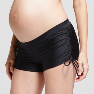 Maternity Side Tie Swim Shorts - Isabel Maternity by Ingrid & Isabel Black S, Women