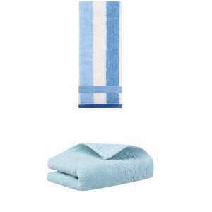 REGALWOVEN Soft Cotton Bathroom Hand Towel Set for Home Decor 14" x 30"/13" x 29" 2 Pcs - 1 of 4