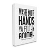 Stupell Industries Wash Your Hands Ya Filthy Animal Funny Bathroom - 3 of 4
