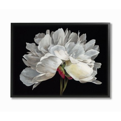 Stupell Industries Minimal White Flower Petal Detail Floral Design