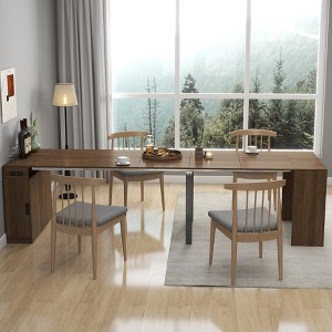 KWPZQEB Extendable Dining Table for 4-10, Expanding Dining Table with Outlet and Removable Leaves, Modern Dining Table for Kitchen, Living Room - 1 of 4