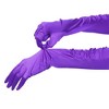 INSPIRE CHIC Women's Satin Opera Length Gloves with Pleats - 4 of 4
