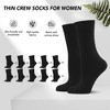 GENTLEAGU Women's Viscose Bamboo Dress Socks - Thin, Lightweight & Elastic, Casual Adult Family Bulk Pack, 50 Pairs - 4 of 4