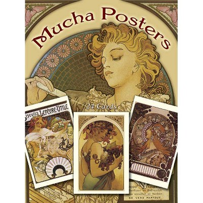 Mucha Posters Postcards - (Dover Postcards) by  Alphonse Maria Mucha (Paperback)