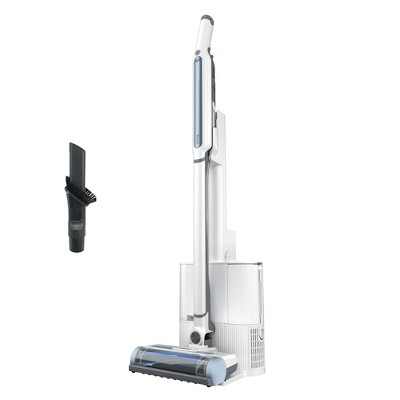 Shark Cordless Vacuum Cleaner, Stick Vac Cleaning Machine with HEPA Self Empty Base, Lightweight, Rechargeable, and Portable, White