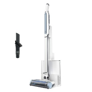 Shark Cordless Vacuum Cleaner, Stick Vac Cleaning Machine with HEPA Self Empty Base, Lightweight, Rechargeable, and Portable, White - 1 of 4