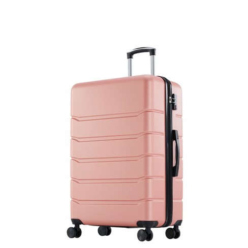 20 inch Abs Suitcase Hard Shell Luggage With Universal Wheel Firnewst Pink Target