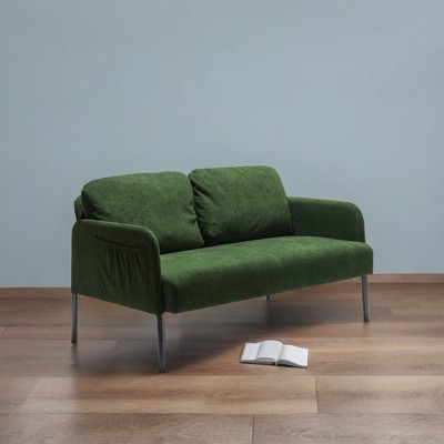 CAVINAS Comfy Sofa Upholstered Fabric Small Couches for Bedroom, Apartment, Living Room