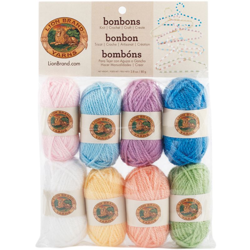 Lion Brand Bonbons Yarn 8pcs, 1 of 2