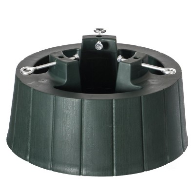 Gardenised Plastic Christmas Tree Stand With Screw Fastener