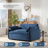 Zeus & Ruta 50"x43" Modern Oversized Chenille Armchair with Upholstered and Pillows, for Living Room, Bedroom, or Apartment - 4 of 4