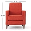 Sapphtopaz Mid-Century Modern Accent Chair Wingback Recliner Chair Upholstered Armchair with Footrest Comfy Chair for Bedroom, Living Room - 2 of 4