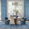 5x7ft Vintage Floral Washable Area Rug, Non-Slip Low Pile Polyester Carpet for Living Room & Bedroom - 2 of 4