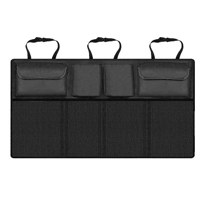 iMountek"Car Backseat Trunk Organizer with Adjustable Straps, Hanging Storage Bag for Auto Interior"Black