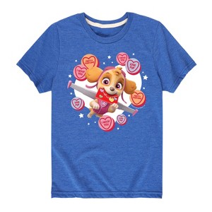 Boys' - Paw Patrol - Skye Conversation Hearts Short Sleeve Graphic T-Shirt - 1 of 4