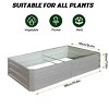 1pc Raised Garden Bed, Heavy-Duty Metal Planter Box with Oval Design, Outdoor Kit for Vegetables and Flowers - Coolbibila - 4 of 4