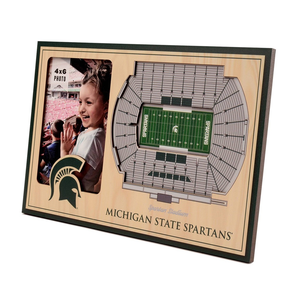 Photos - Photo Frame / Album 4" x 6" NCAA Michigan State Spartans 3D StadiumViews Picture Frame