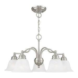 Livex Lighting Essex 5 - Light Chandelier in  Brushed Nickel - 1 of 4