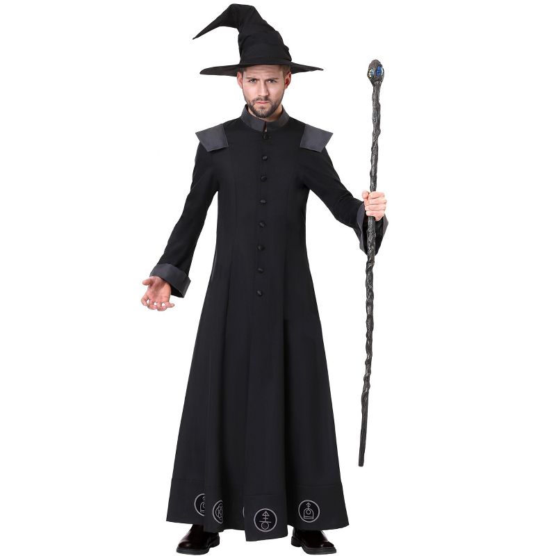 HalloweenCostumes.com Men's Plus Warlock Costume, 3 of 4