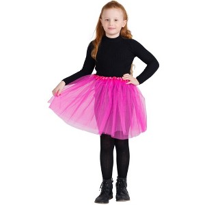 Dress Up America Tutu for Girls - 4 Layered Tulle Ballet Skirts - 15" Princess Tutu - 1 of 1
