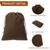 Unique Bargains Velvet Reusable Jewelry Headphone Candy Drawstring Gift Bag 10 Pcs 7.9" x 9.8" - 4 of 4