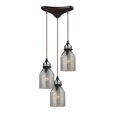 Elk Home Danica 3 - Light Pendant in  Oil Rubbed Bronze