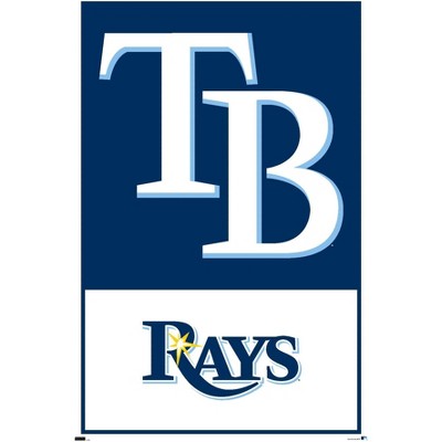 Trends International Mlb Tampa Bay Rays - Logo 22 Framed Wall Poster ...