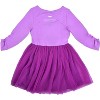 Disney Princess Jasmine Long Sleeve Tutu Dress for Toddler Girls, Purple, Size 2T - 3 of 3