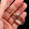 Unique Bargains Hanging Ornament DIY Craft Teardrop Crystal Chandelier Pendant Beads 3.35" x 1.5" 10 Pcs - 4 of 4