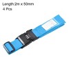 Unique Bargains Adjustable Travel Packing Suitcase Belts with Buckle Combination Lock 4 Pcs - 3 of 4