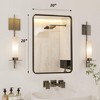 Bathroom Mirror, Black Wall Mirror, Rectangle Mirror for Wall, Black Mirror for Bathroom or Bedroom - 2 of 4