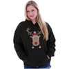 Christmas Rudolph Reindeer Stitch Hoodie Sweatshirt Women Men Brisco Brands - 3 of 4