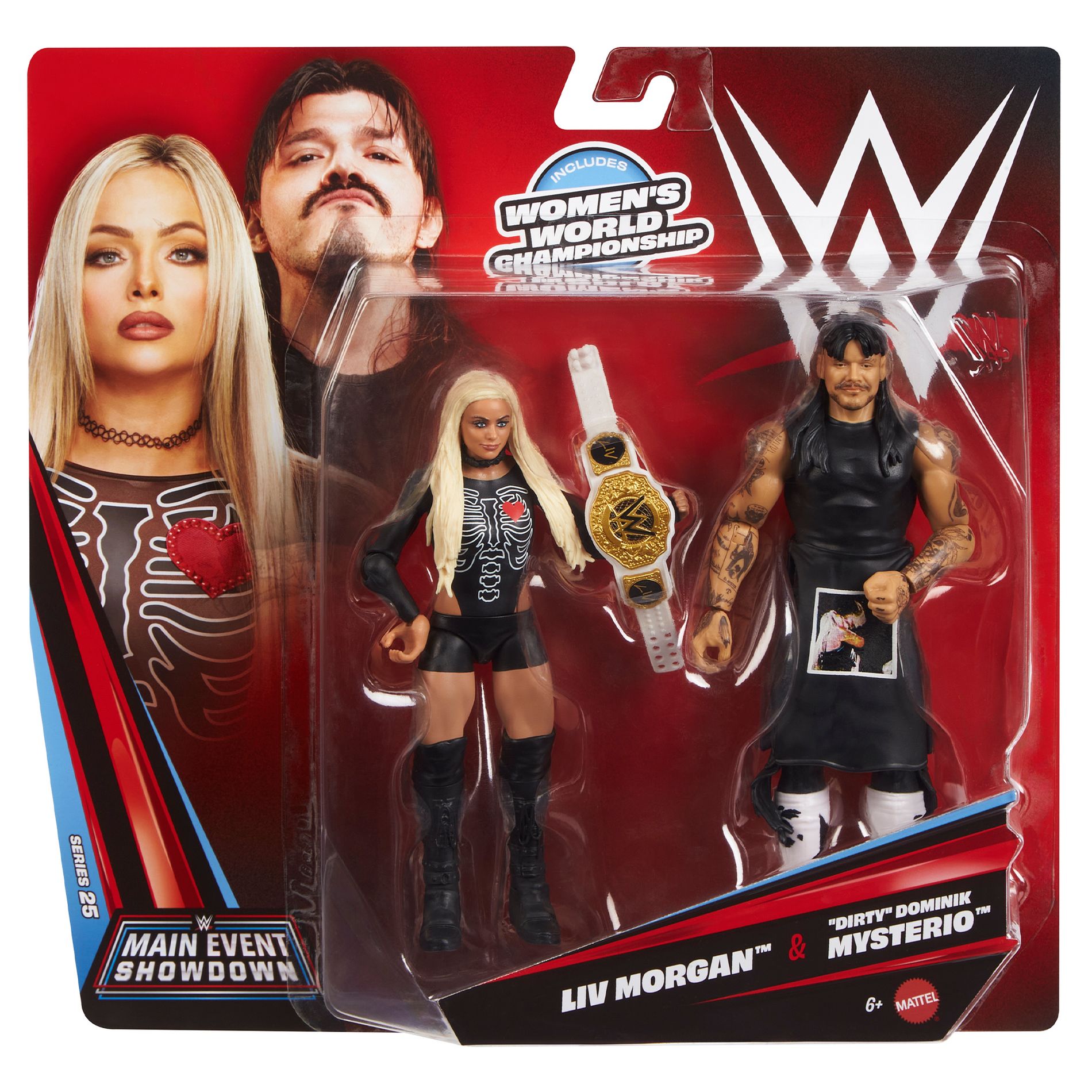 WWE Main Event 2-Packs 25 Dominik Mysterio & Liv Morgan Action Figure