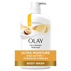 Olay Ultra Moisture Body Wash with Pump - Shea Butter - 33 fl oz - 1 of 4