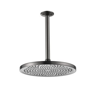 Rainfall Shower Head with High Pressure - Elegant Contemporary Style - Quick & Tool-Free 60-Second Setup - Ideal Adjustable Bathroom Upgrade - 1 of 4