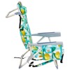 VisioGear Outdoor Portable Chairs, Folding Beach Chair with Side Pouches, Foldable Camping Chair with Headrest, Lemon Green, 24.8"*25.6"*32.28" - 4 of 4
