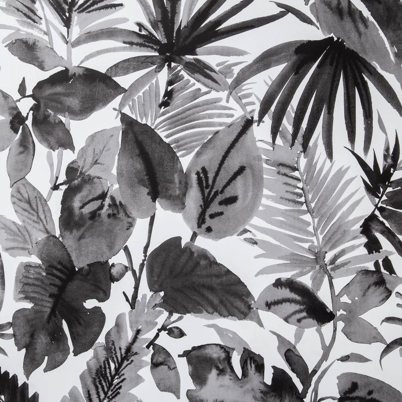 Tropical Leaves Peel &#38; Stick Wallpaper Black/White - Opalhouse&#8482;, 4 of 12