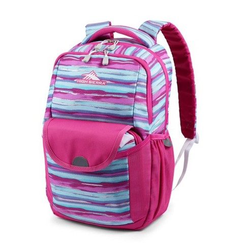 High Sierra Ollie Lunchkit Backpack With Bottle Pocket, Pink Watercolor  Stripes : Target