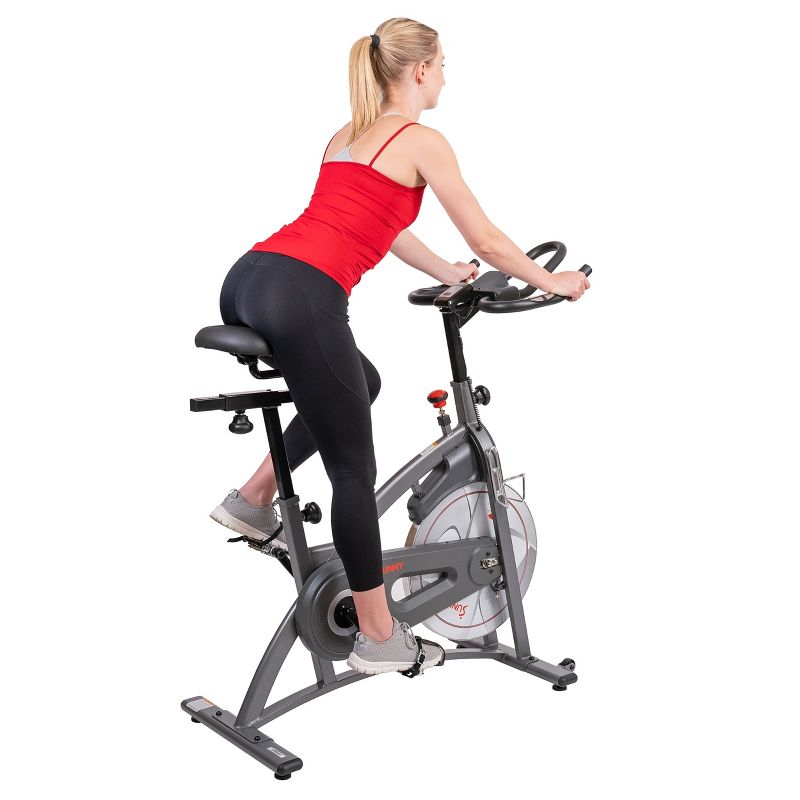Sunny Health &#38; Fitness Endurance Belt Drive Magnetic Indoor Cycling Exercise Bike, 5 of 20