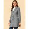 INSPIRE CHIC Women's Notched Lapel Single Breasted Outwear Fall coat - 3 of 4
