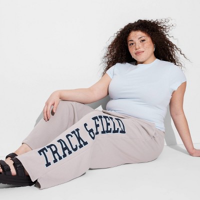 Women's Low-Rise Sweatpants - Wild Fable™ Gray 3X