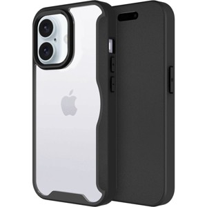 AMPD Tpu / Acrylic Wallet Flip Case For Apple Iphone 16 Plus - 1 of 4