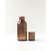Slickblue Handblown Glass Carafe with Hammered Finish & Lid, 40.5 Oz. Capacity, Multiple Color Options - 2 of 4