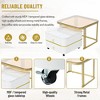 NicBex Minimalist Wood Texture Coffee Table for Living Room,Retro Rectangular Center Table,Living Room Furniture,Black - 3 of 4