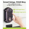 ZACHVO Keyless-Entry Wi-Fi Deadbolt Smart Lock with Fingerprint, Keypad, Key Fob, Smartphone App Control, Auto-Lock, IP56 Waterproof, Venetian Bronze - 2 of 4