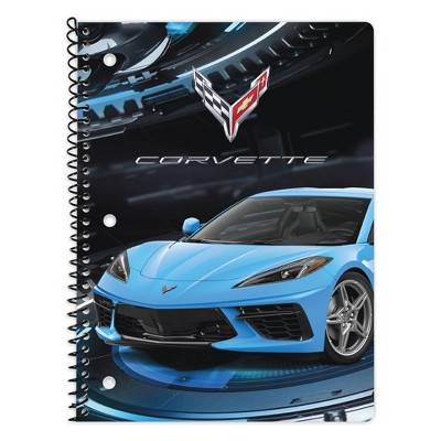 Wide Ruled 1 Subject Spiral Notebook Corvette - Innovative Designs