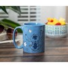 Silver Buffalo Disney Lilo & Stitch Blue Wax-Resist Ceramic Pottery Mug | Holds 17 Ounces - 4 of 4