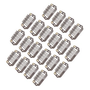 Unique Bargains 8-Teeth Snap Wig Hair Clips 20 Pcs - 1 of 4