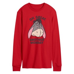 Men's - Winnie The Pooh - Oh Great Eeyore Long Sleeve Graphic T-Shirt - 1 of 2